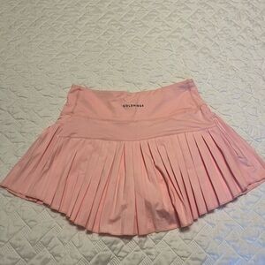 Goldhinge Pink Tennis Skirt